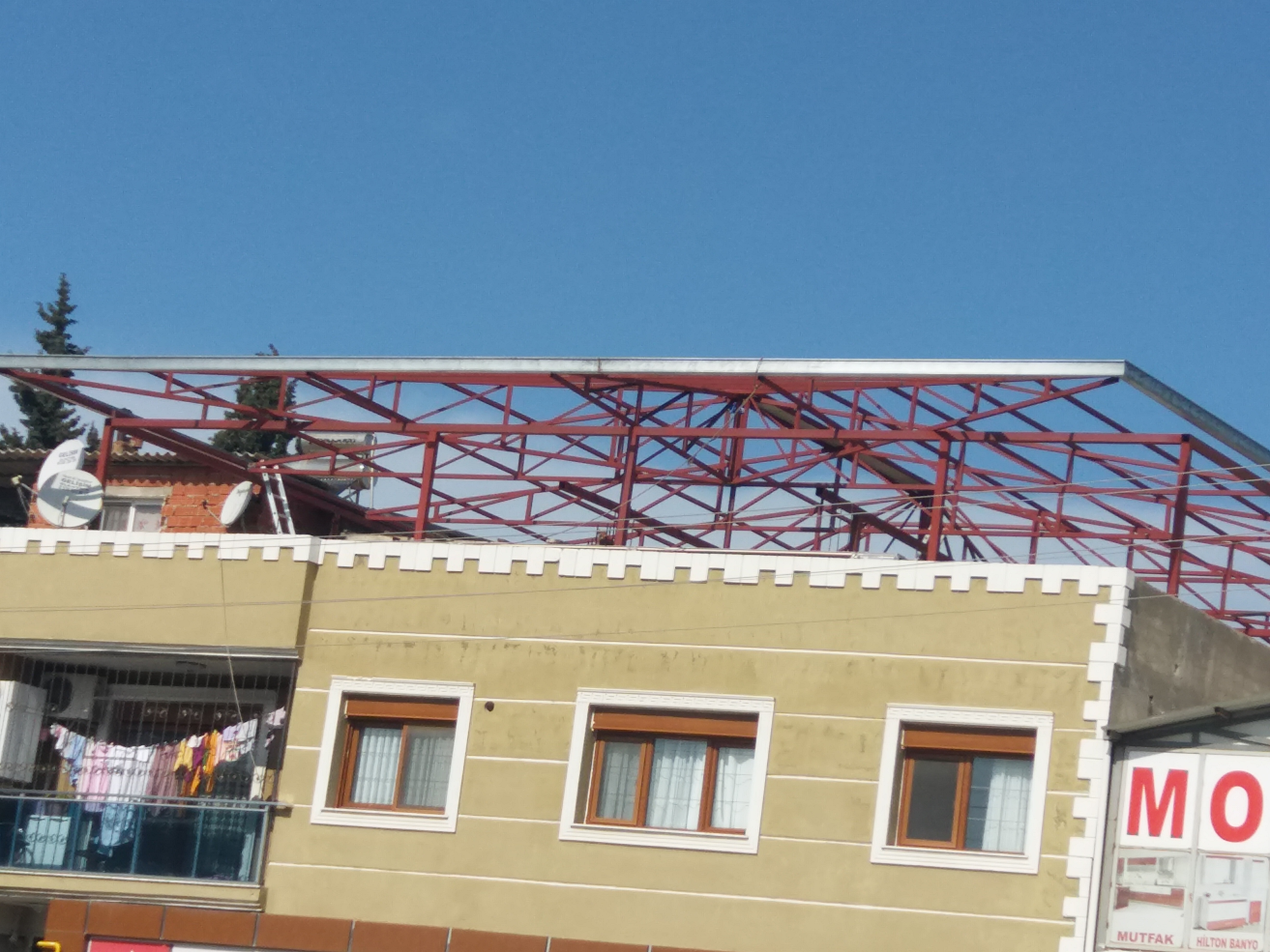 İzmir sundurma çatı - Polat Demir Doğrama